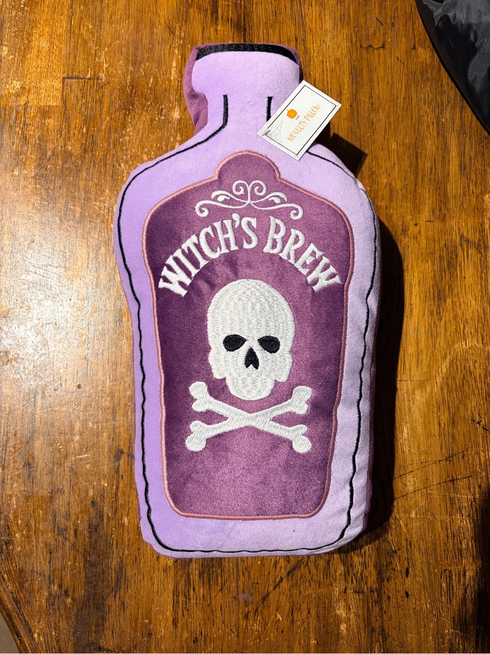 Lavender 'Witch's Brew' Plush Throw Pillow